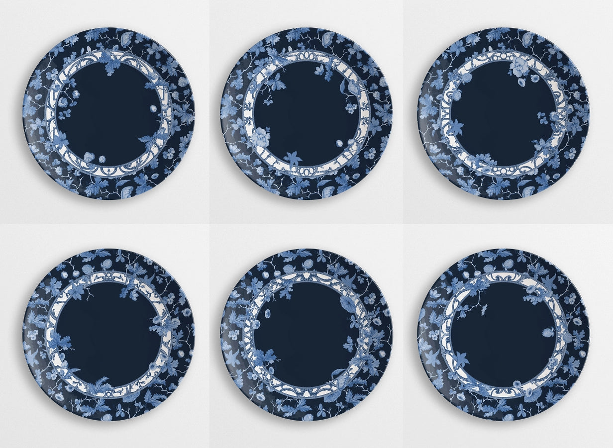 Garden of Eden Set of 2 Porcelain Dessert Plates