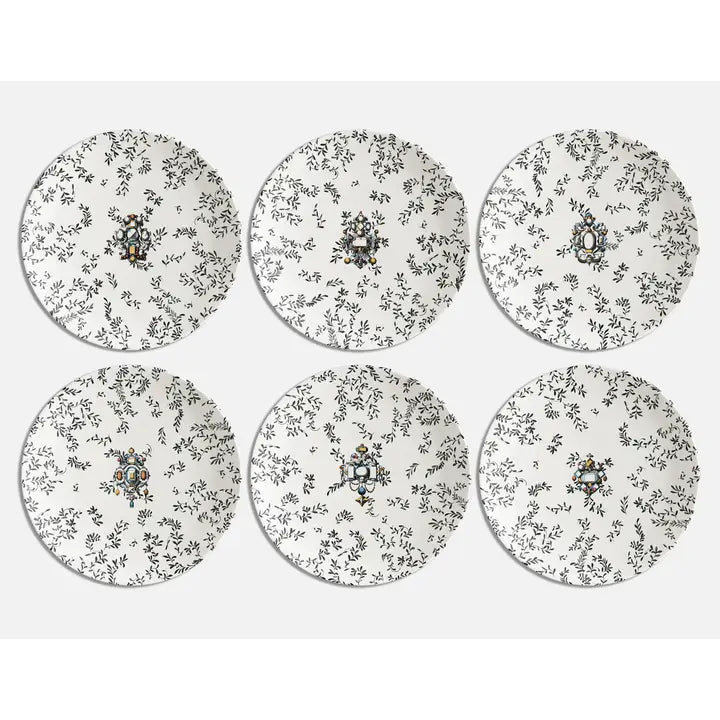 Pompei Set of 1 Porcelain Serving Plates