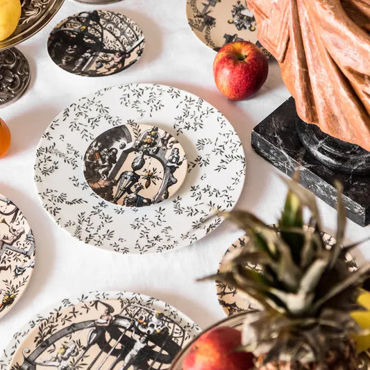 Pompei Set of 1 Porcelain Serving Plates