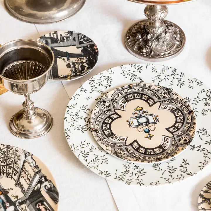 Pompei Set of 1 Porcelain Serving Plates